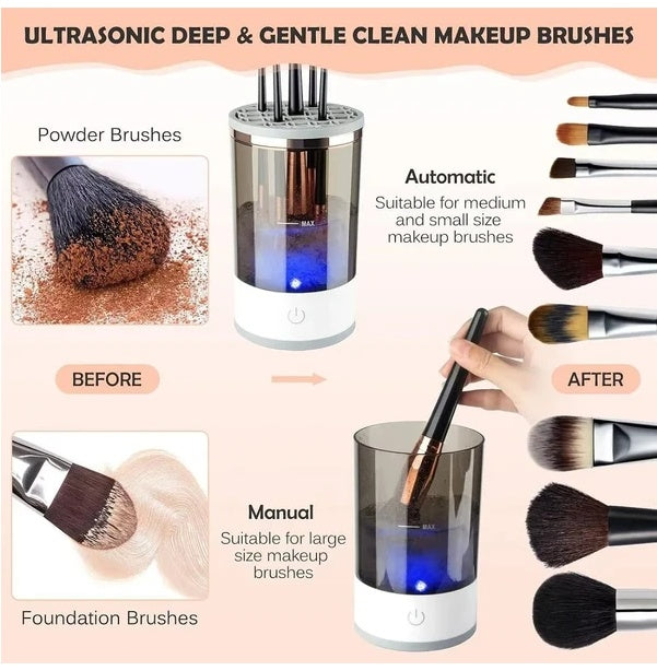 electric makeup brush cleaner automatic dryer