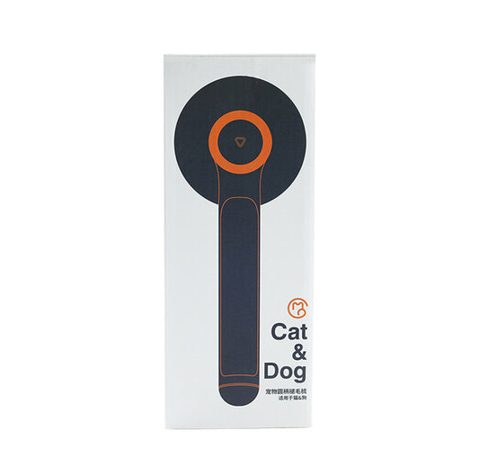 pet grooming brush in use on dog removing loose fur