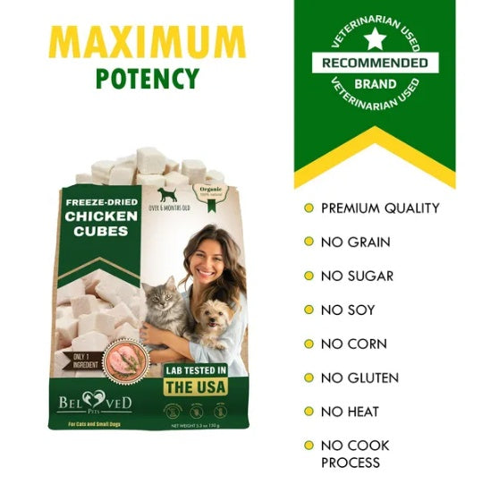 freeze dried pet treats natural cubes cats dogs