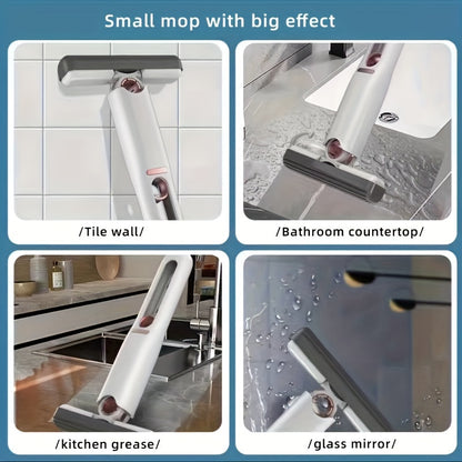 Portable mini mop cleaning kitchen countertop surface