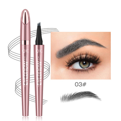 eyebrow pencil creating natural brow strokes