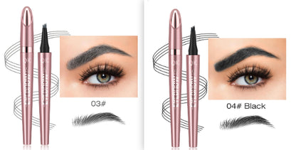eyebrow pencil creating natural brow strokes