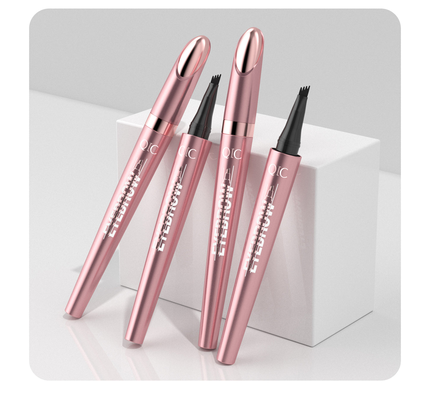 eyebrow pencil creating natural brow strokes
