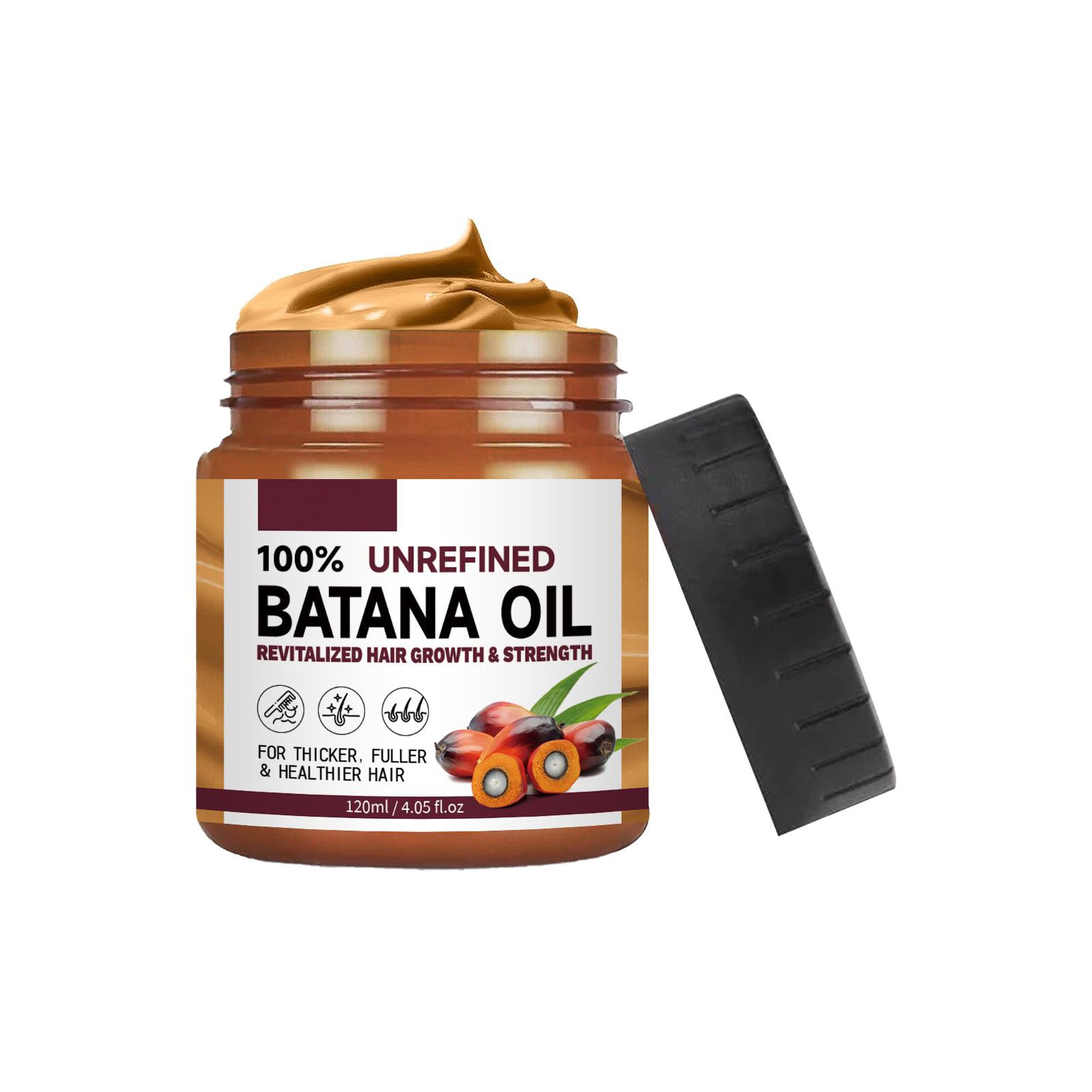 1: Batana hair oil applied to hair during routine
