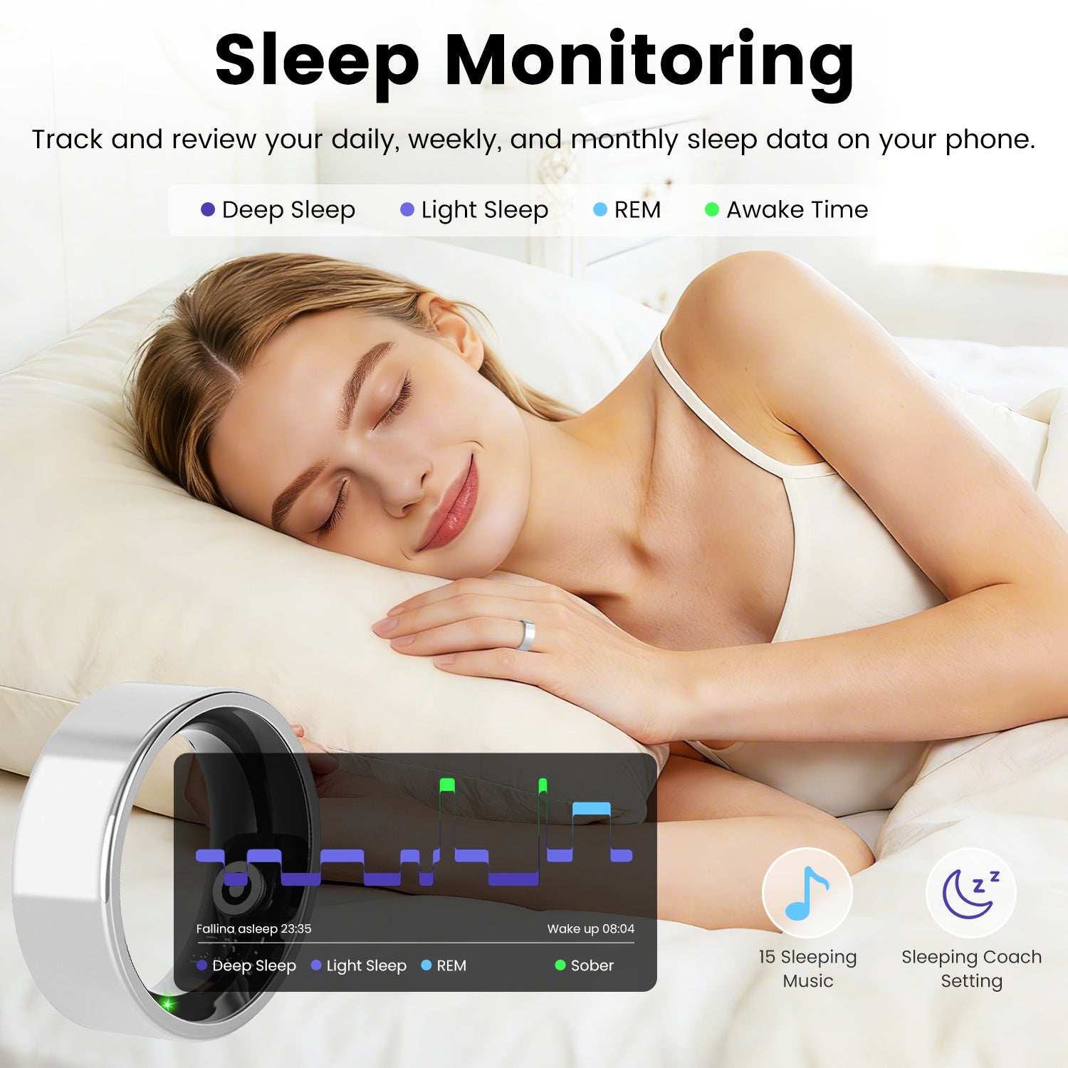 smart ring health tracker fitness monitor