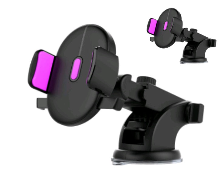 car phone holder telescopic dashboard suction mount