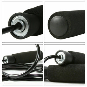 Speed jump rope adjustable tangle-free fitness rope