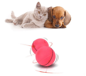 interactive cat toy ball LED rolling laser rechargeable USB pet toy