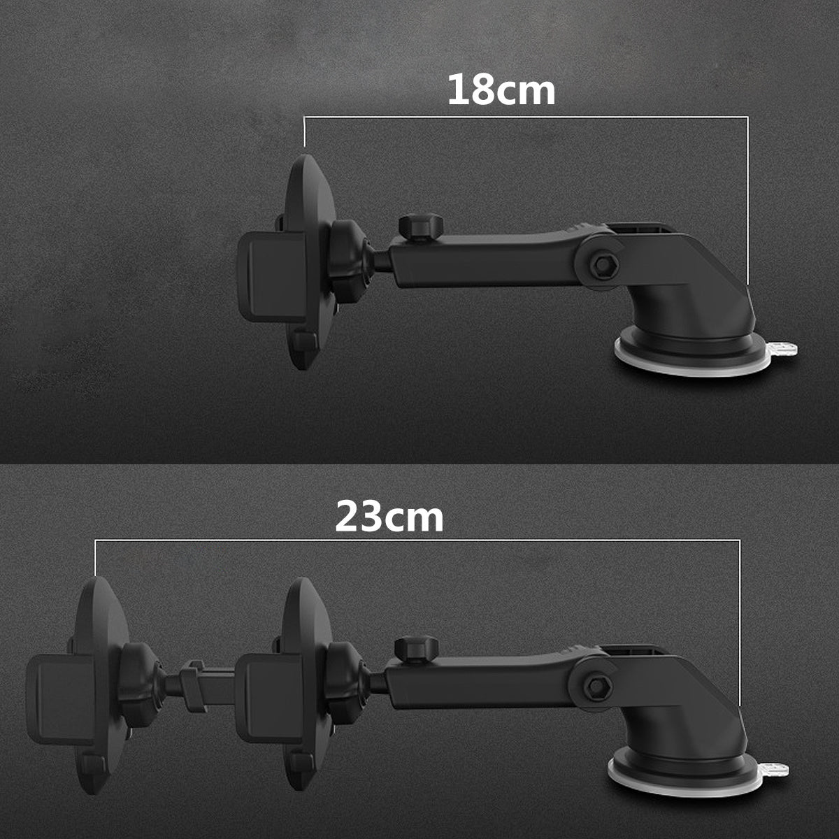 car phone holder telescopic dashboard suction mount