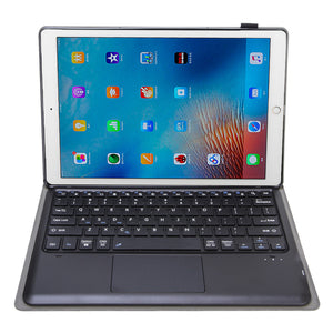 Detachable Tablet Leather Case With A Touch-enabled Bluetooth Keyboard