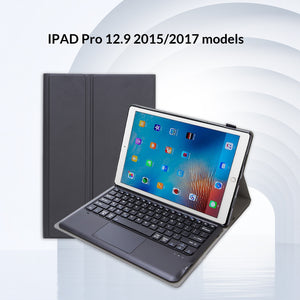 Detachable Tablet Leather Case With A Touch-enabled Bluetooth Keyboard