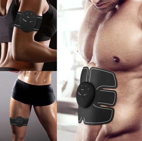 ems abs trainer applied on abdomen
