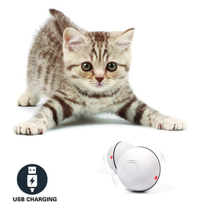interactive cat toy ball LED rolling laser rechargeable USB pet toy