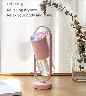 usb air humidifier with night light mist diffuser