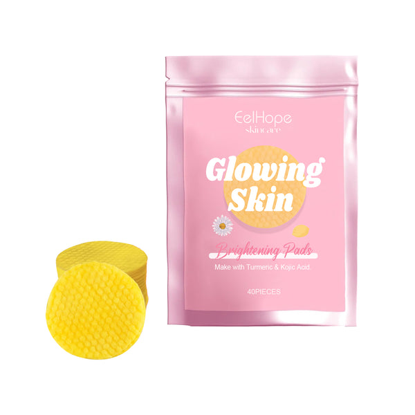 turmeric kojic acid pads for brightening facial skin