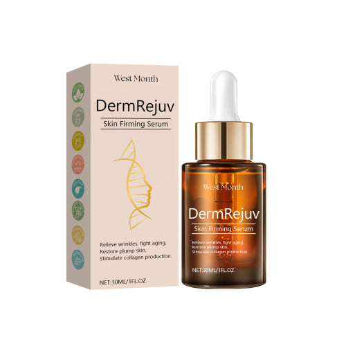 Firming skin essence applied on face during skincare routine