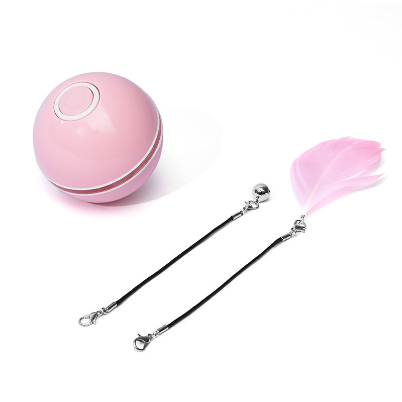 interactive cat toy ball LED rolling laser rechargeable USB pet toy