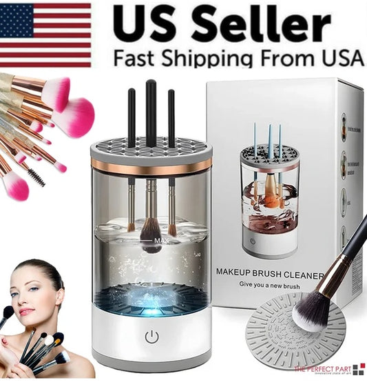 electric makeup brush cleaner automatic dryer