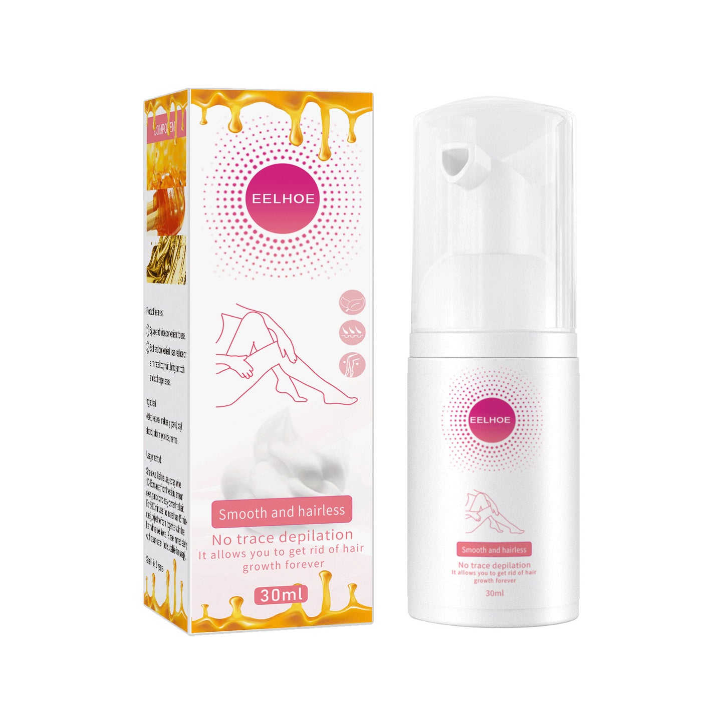 30ml 100ml Hair Removal Spray Depilatory Armpit Hair And Legs Hair Foam Mousse And Removal Is Gentle Hair Cream Spray Non-irritating