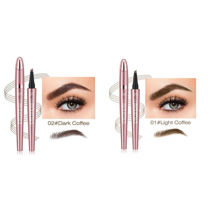 eyebrow pencil creating natural brow strokes