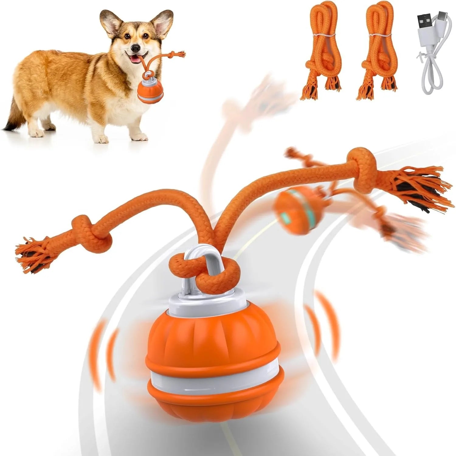 interactive dog ball toy auto rolling
