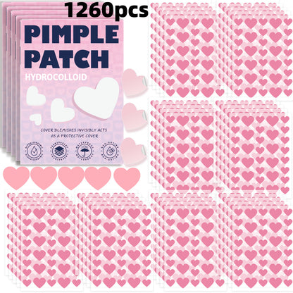 Pimple patch prepared for discreet spot care application