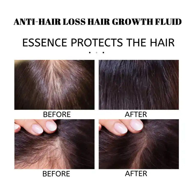 Hair care oil stored inside compact travel beauty pouch
