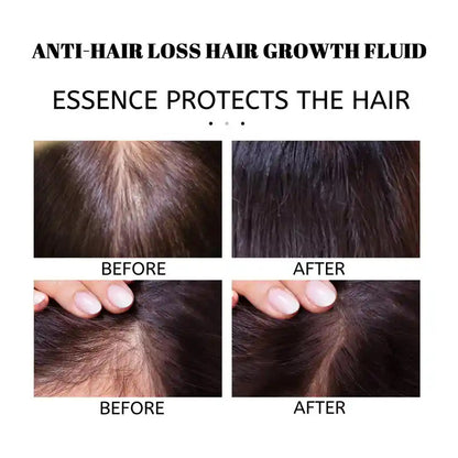 Hair care oil stored inside compact travel beauty pouch