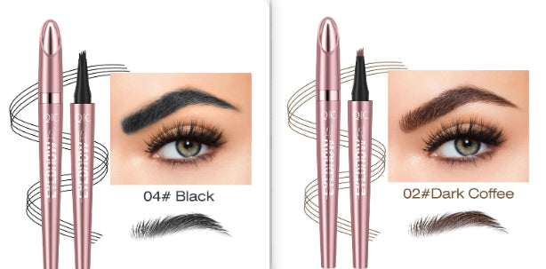eyebrow pencil creating natural brow strokes