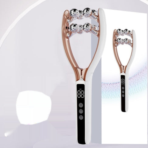 EMS face massager microcurrent V-Roller for skin lifting