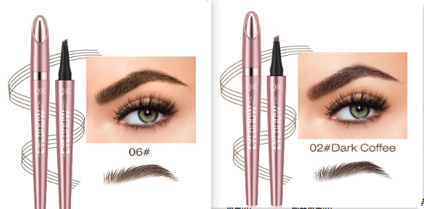 eyebrow pencil creating natural brow strokes