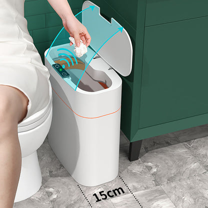 Smart trash can opening automatically with hand motion