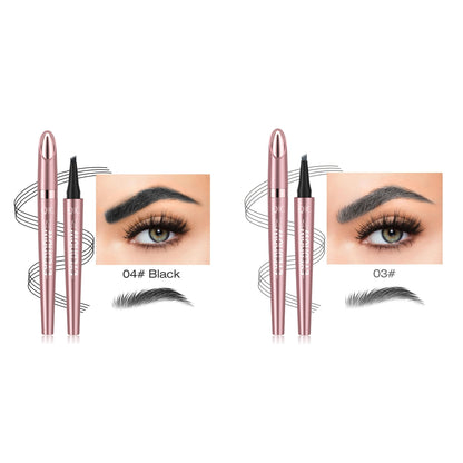 eyebrow pencil creating natural brow strokes