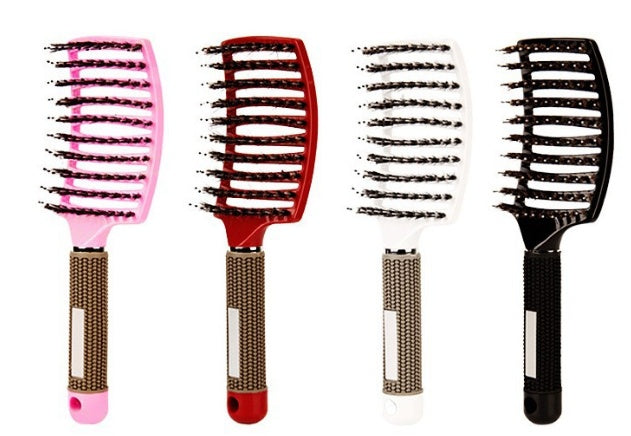 Detangling Hair Brush for Women – Anti-Knot Nylon Bristles with Scalp Massage for Wet & Dry Hair