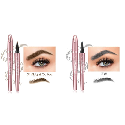 eyebrow pencil creating natural brow strokes