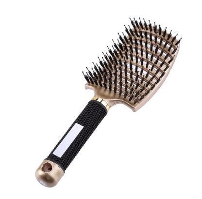 Detangling Hair Brush for Women – Anti-Knot Nylon Bristles with Scalp Massage for Wet & Dry Hair