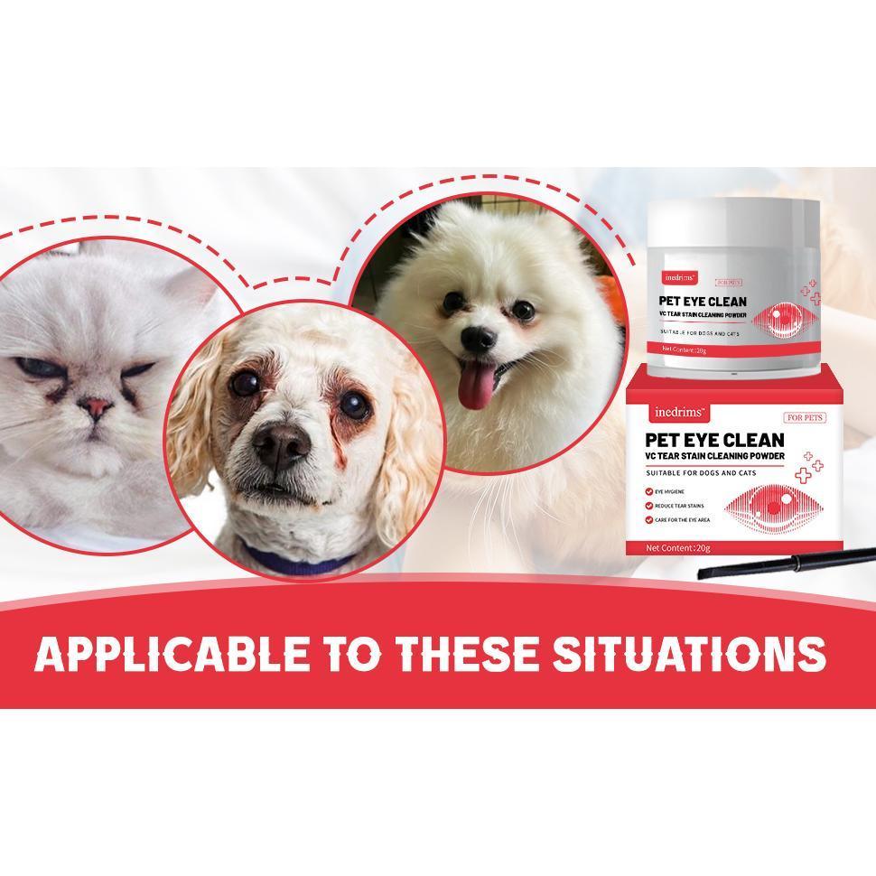 pet tear stain remover powder eye brightening