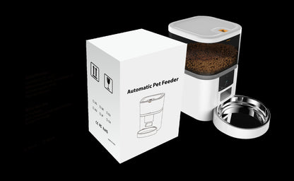 smart pet feeder camera automatic adjustable