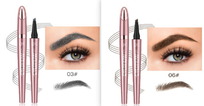 eyebrow pencil creating natural brow strokes