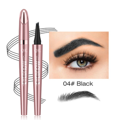 eyebrow pencil creating natural brow strokes