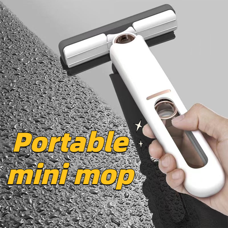 Portable mini mop cleaning kitchen countertop surface