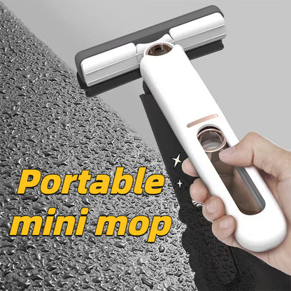 Portable mini mop cleaning kitchen countertop surface