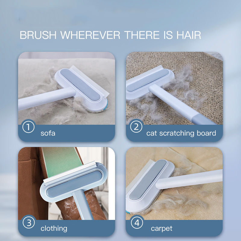 pet hair remover 4 in 1 brush design closeup