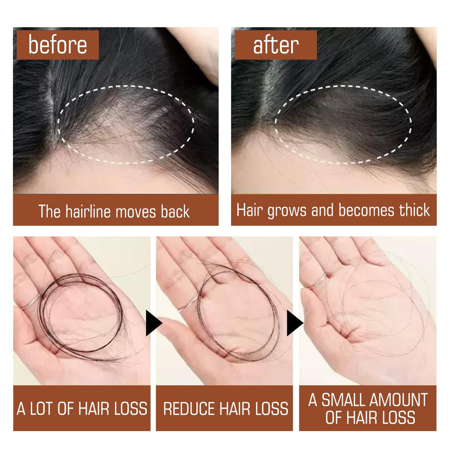 1: Batana hair oil applied to hair during routine