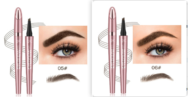 eyebrow pencil creating natural brow strokes