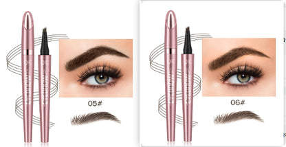 eyebrow pencil creating natural brow strokes