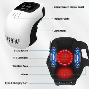 Heating Knee Massager with Kneading and Infrared Relief