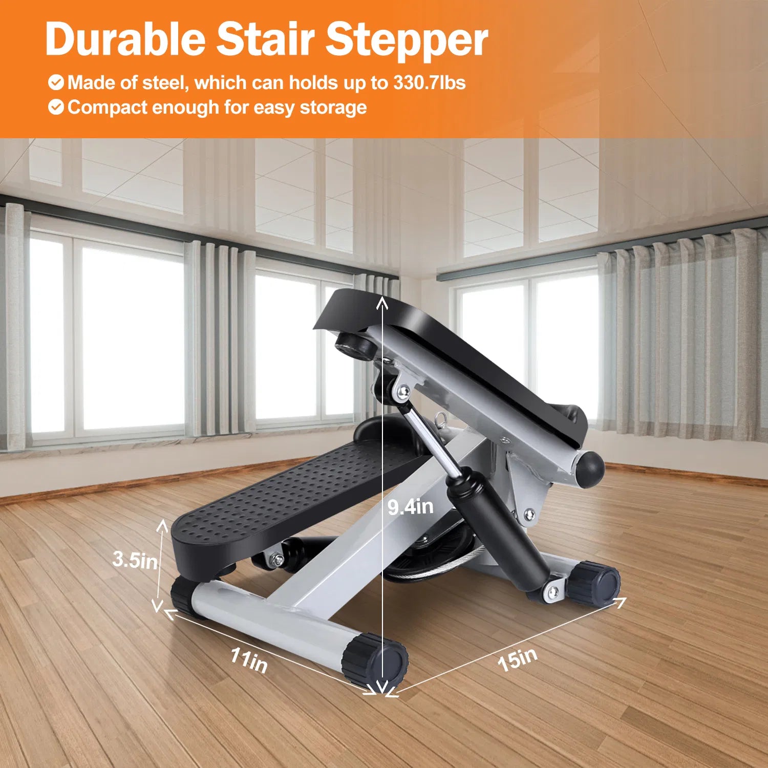 mini fitness stepper home workout machine with LCD