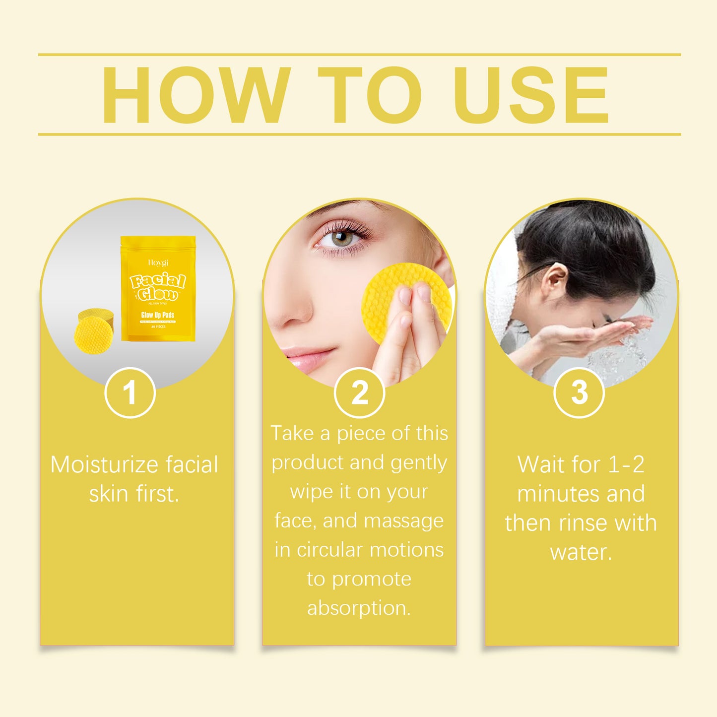 Hoygi Turmeric Cleansing Gasket Gently Cleanses The Face And Improves Dull Skin, Cleansing, Soothing And Nourishing