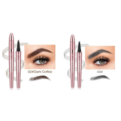 eyebrow pencil creating natural brow strokes